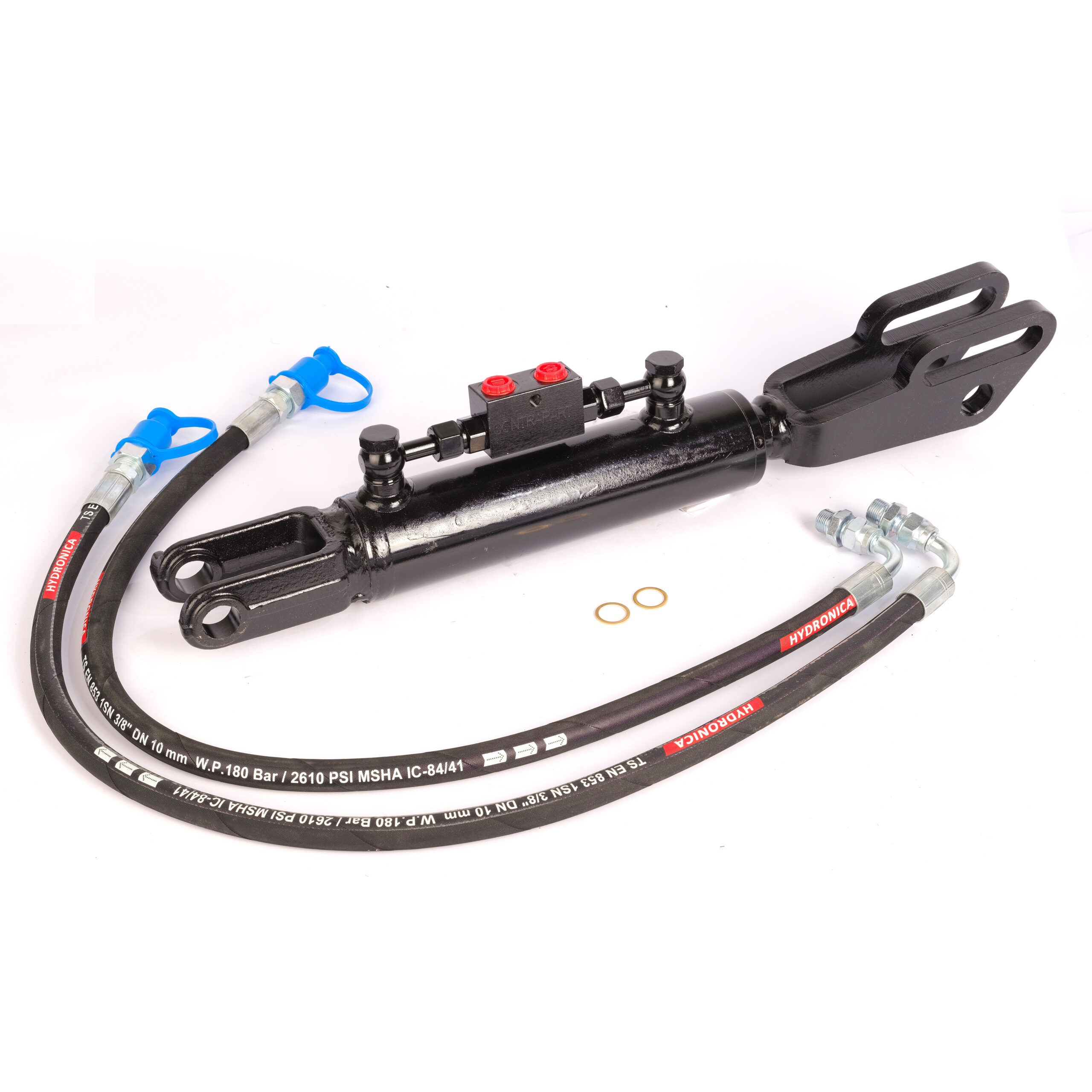 Hydraulic Side Link Cylinder with Fork Fits Several Tractors (Min-Max: 21-5/8″, 28-3/16″)